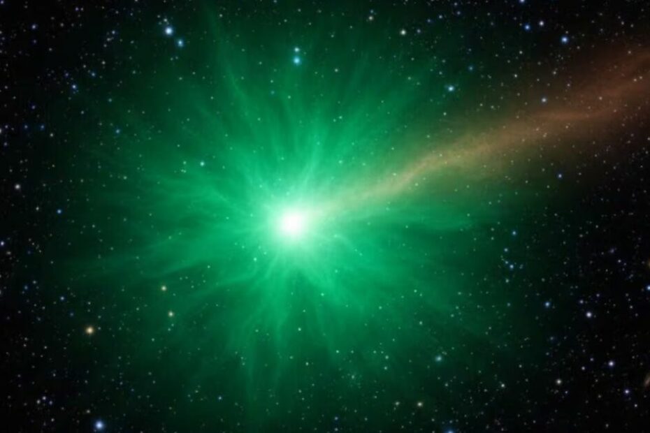 Telescópio capta cometa 3I/ATLAS exibindo gases verdes incomuns