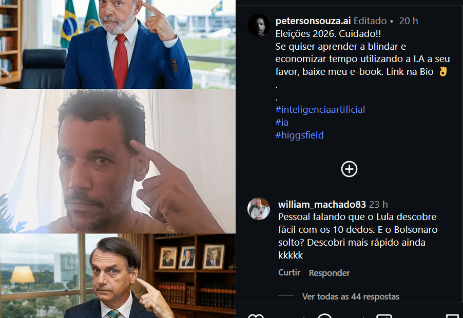 Vídeo viral mostra uso da I.A. nas eleições