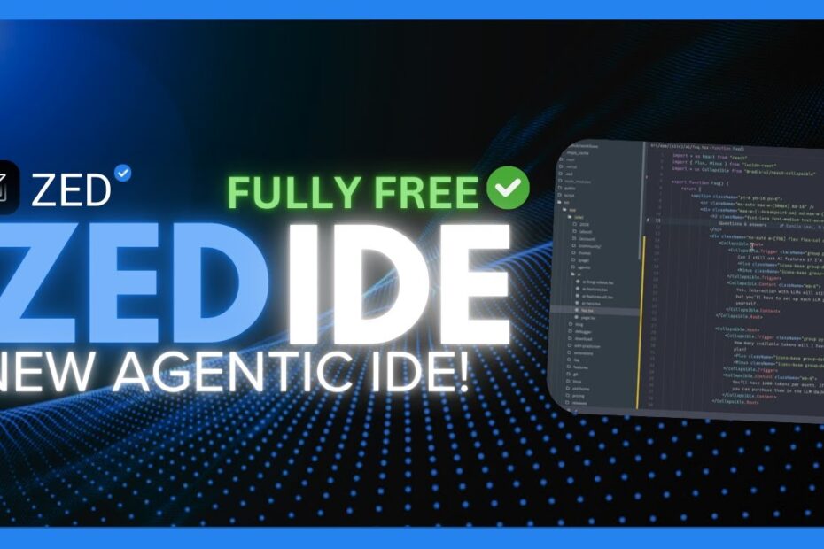 Zed Editor: Conheça o Novo IDE com AI Agentic Grátis e Open Source - Alternativa ao Cursor e Windsurf