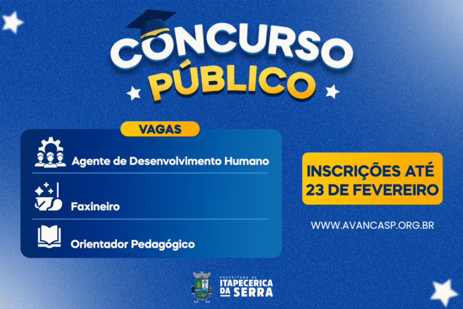 CONCURSO PÚBLICO 01/2026