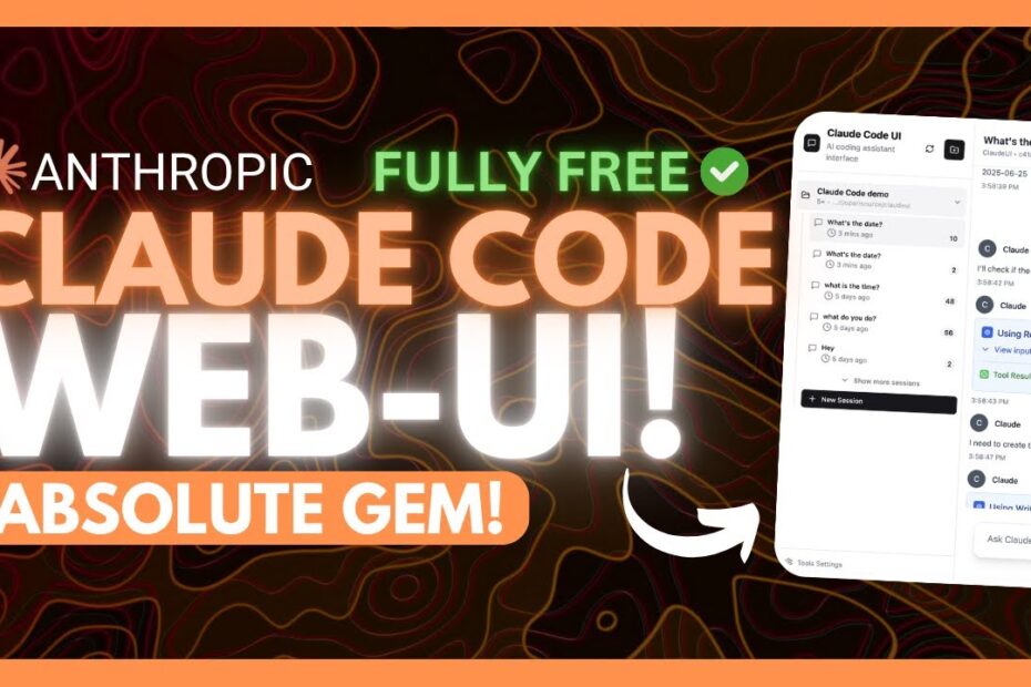 Claude Code Web-UI: A Melhor Interface Web Open Source com Toolkit para MCP e Multi-Agentes!