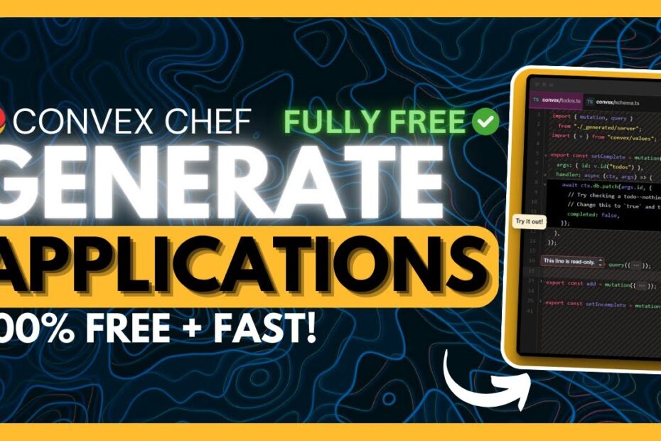 Convex Chef: Acelere a Criação de Aplicações Full-Stack sem Código: Método Rápido e Gratuito (Open Source)