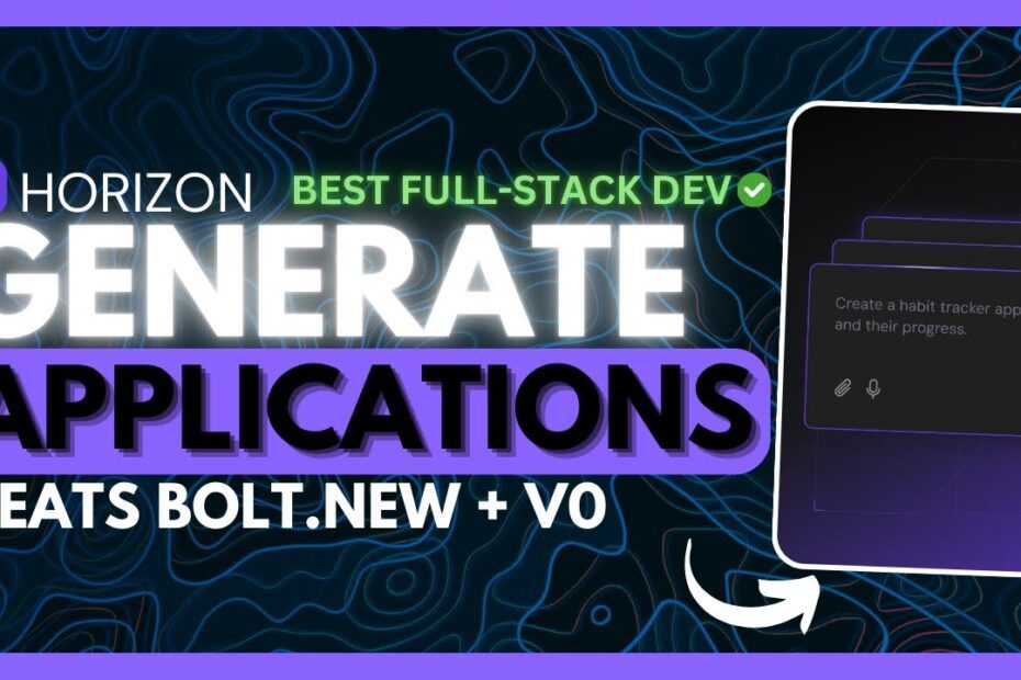 Crie Aplicativos Full-Stack de Alta Qualidade Sem Código com Horizons | Nova Versão v0!