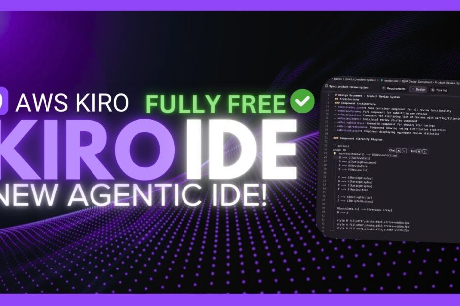 Descubra o AWS Kiro AI IDE: IDE Agente de IA 100% Gratuito - Alternativa ao Cursor e Windsurf com API Gratuita e Código Aberto!