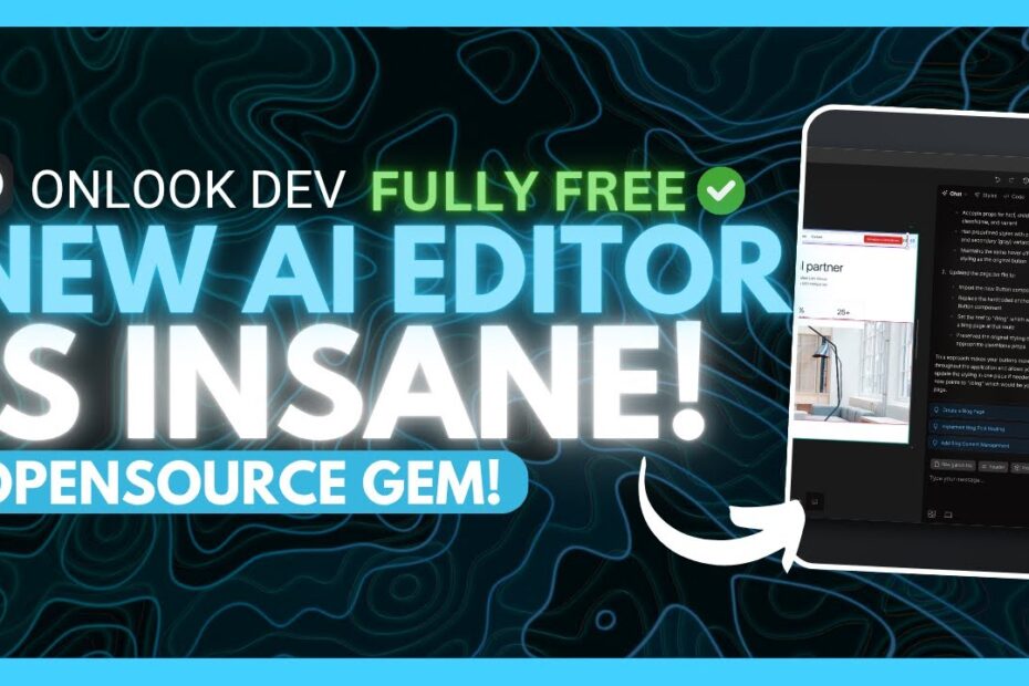 Descubra o Vibecoding Editor da Onlook Dev: Um Editor Open Source Gratuito e Local para Designers!