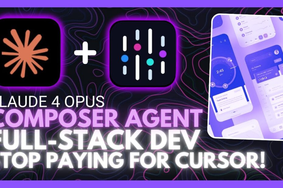 Desenvolva um App Full-Stack Sem Código: Claude 4 Opus e Composer Agent - Alternativa ao Cursor