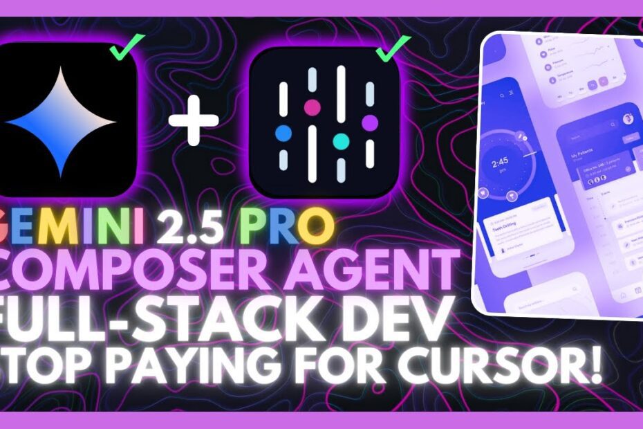 Desenvolva um App Full-stack sem Código com Gemini 2.5 Pro e Composer Agent: Alternativa ao Cursor!