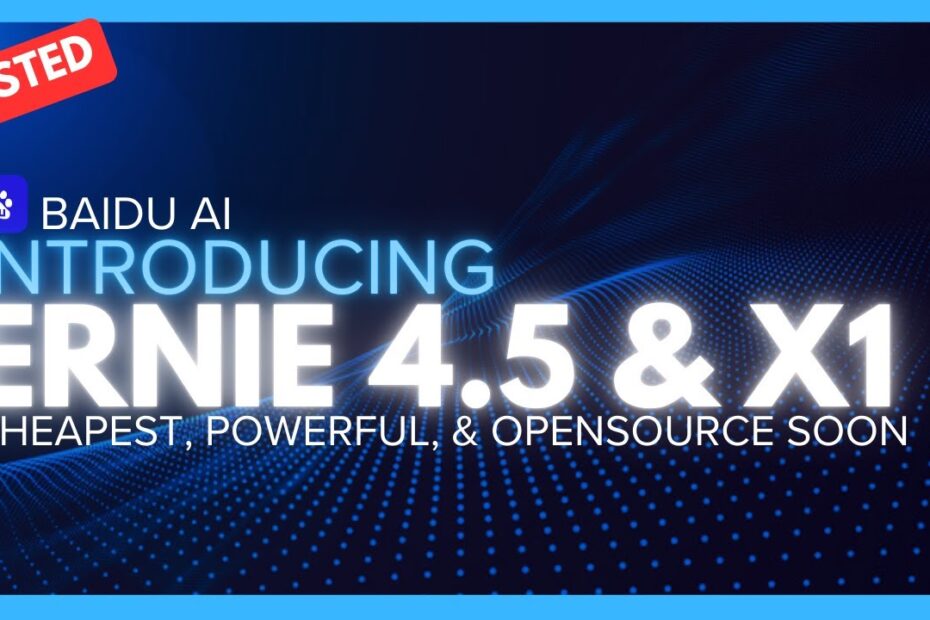 ERNIE 4.5 e X1: O LLM MAIS PODEROSO e ACESSÍVEL Que Supera GPT-4.5, R1 e Sonnet 3.7!