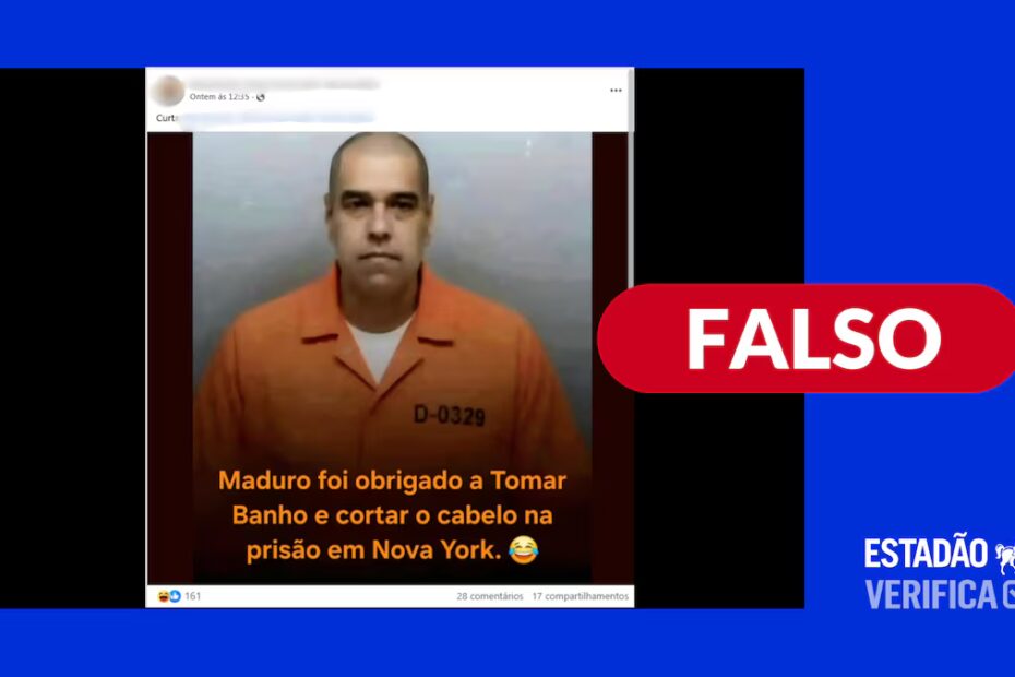 Foto de Maduro com cabelo e bigode raspados foi criada com IA