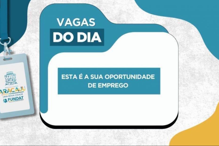 Fundat disponibiliza novas vagas de emprego para o dia 12 de Janeiro
