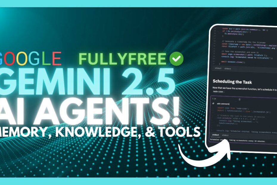Gemini 2.5 AGENTS: Descubra Como os Poderosos Agentes de IA Podem Fazer Tudo de Graça com Memória, Conhecimento e Ferramentas!