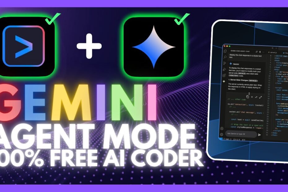 Gemini AGENT Mode: O Novo Coder IA 100% Grátis da Google Que Revoluciona o Desenvolvimento - Adeus Cursor e Github Copilot!