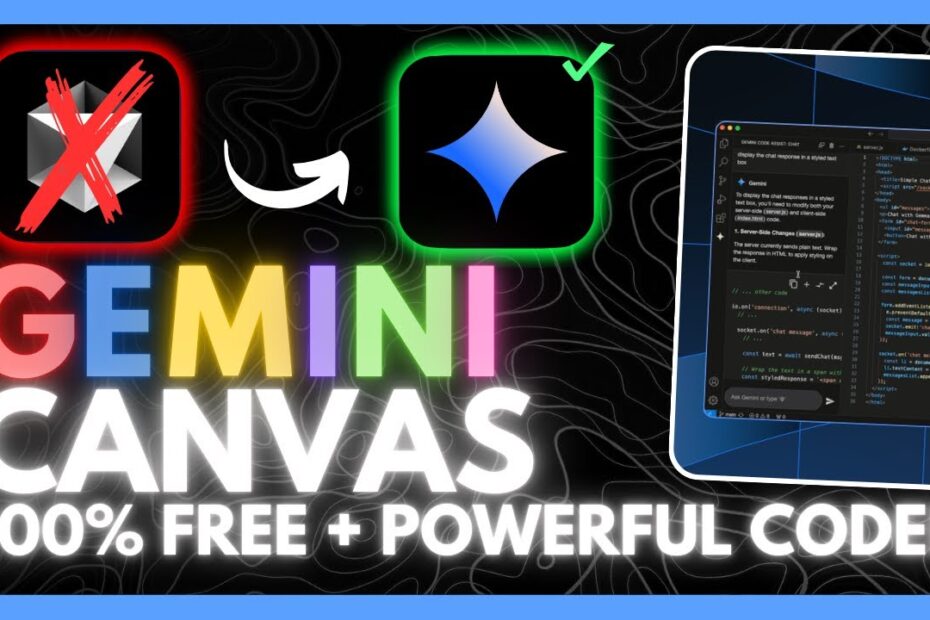 Gemini Canvas: O Novo AI Coder Gratuito do Google - Rápido e Eficiente!