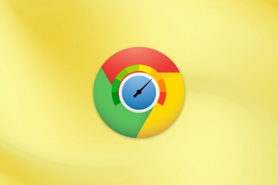 Google Chrome com medidor