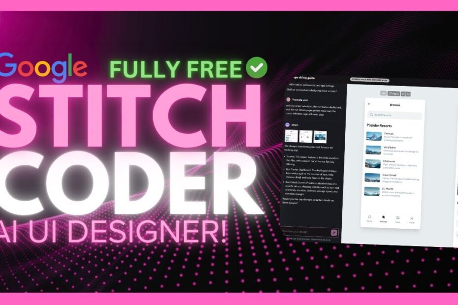 Google Stitch: O Novo Designer de UI AI Totalmente Gratuito Que Revoluciona Frontends!