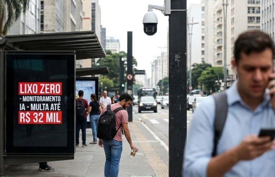 Jogou lixo na rua? Inteligência artificial vai flagrar e multa pode chegar a R$ 32 mil