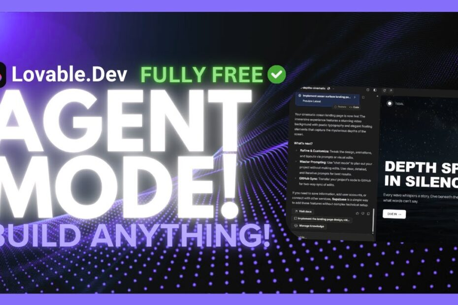 Lovable 2.0: Descubra o Novo Modo de Agente para Criar Aplicativos Full-Stack Sem Código TOTALMENTE GRÁTIS!