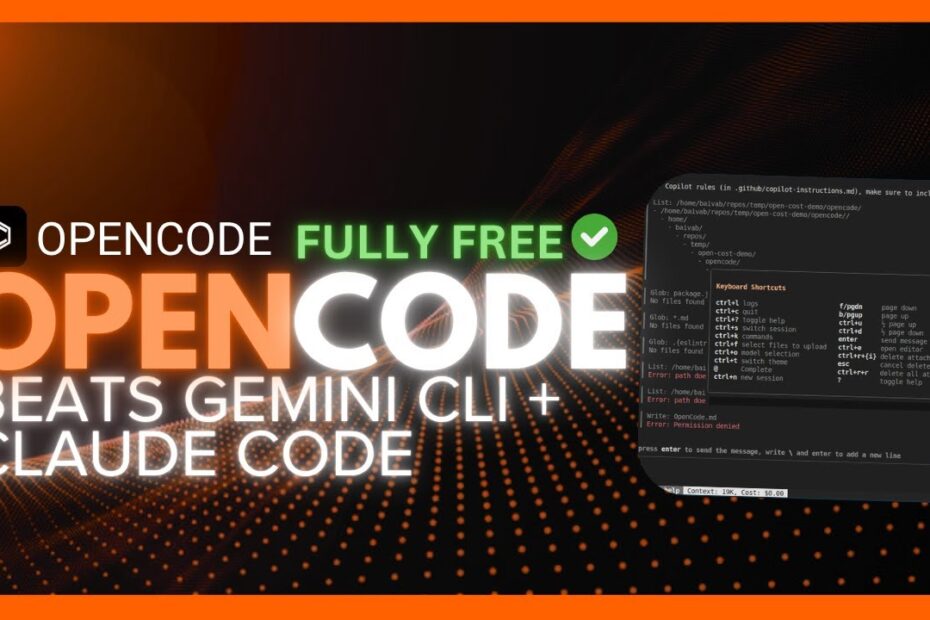OpenCode: O Coder de IA Mais Rápido com Código Aberto - Superando Gemini CLI e ClaudeCode!