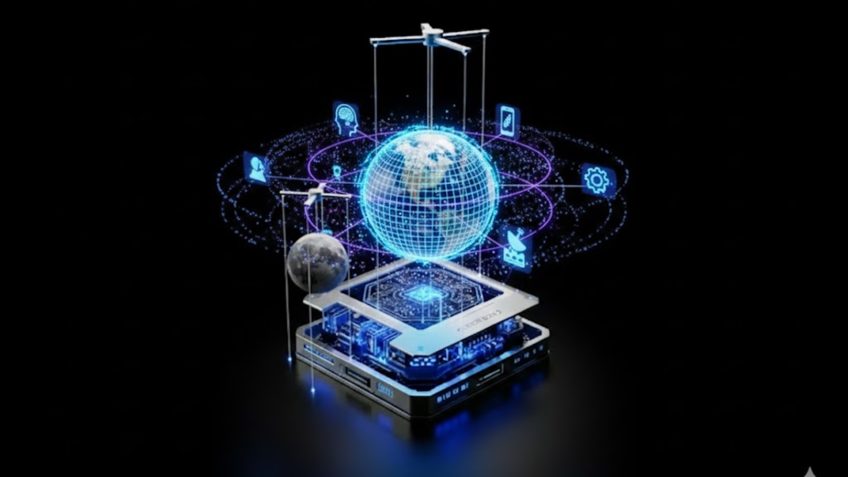 A IA já está remodelando a ordem global por meio das cadeias internacionais de suprimentos, da política industrial, dos mercados de trabalho, do planejamento energético e do espaço informacional; imagem gerada por IA