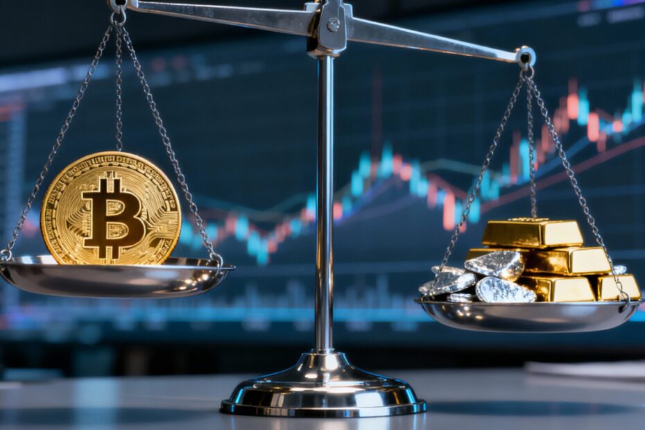 Bitcoin perde força enquanto metais avançam em 2026
