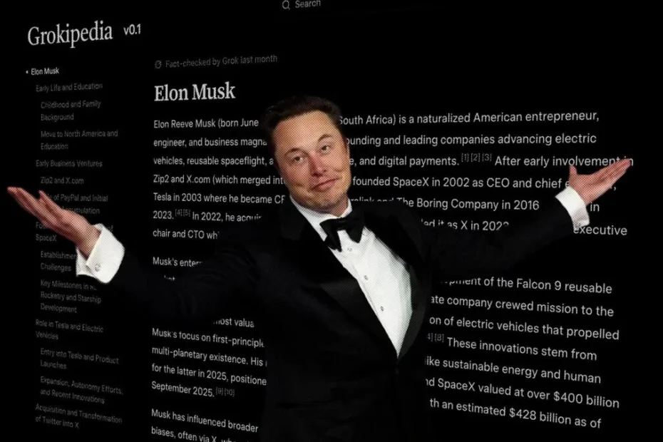 Imagem ChatGPT ajuda a Grokipedia a matar a Wikipédia
