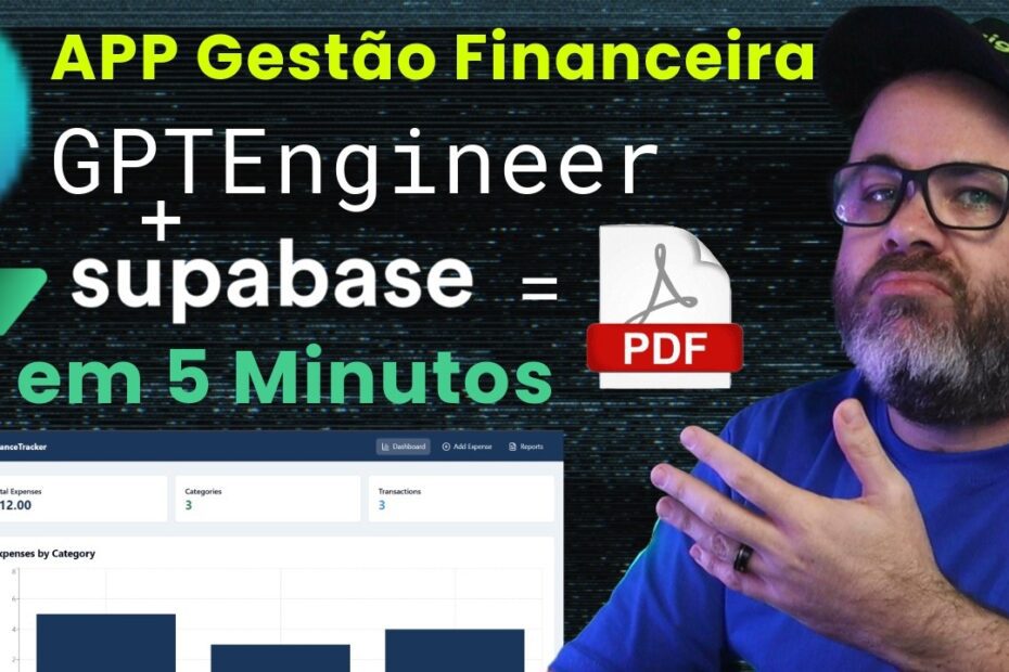 Crie Seu APP de Gestão Financeira em 5 Minutos + Geração de Relatório em PDF