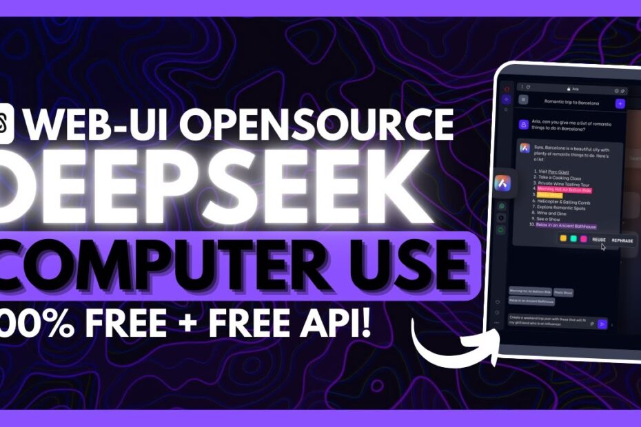 Deepseek v3: Agenți AI Gratuito Cu Interfață UI - Cum Să Folosești Pe Computere!