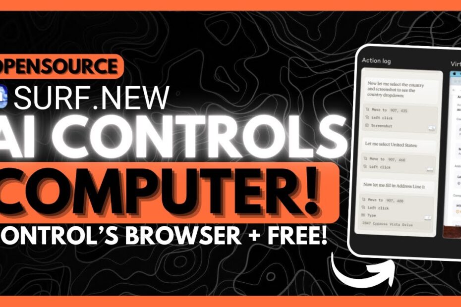 Descubra o Surf.new: O Agente de IA Gratuito que Controla Navegadores e Realiza Qualquer Tarefa! (Open Source)