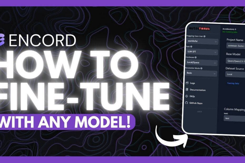 Guia Rápido: Como Treinar e Ajustar Modelos de Linguagem (LLMs) com Seus Próprios Dados Usando Encord!