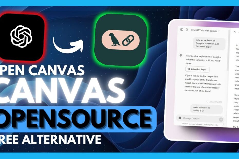 Open Canvas: Crie Apps Full-Stack com IA e Memória - Plataforma Open Source Grátis