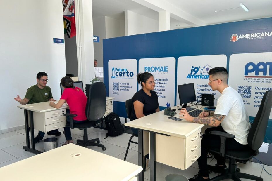 PAT de Americana anuncia 136 vagas de emprego
