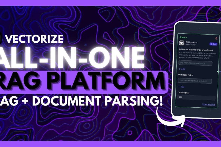 Vectorize: A plataforma RAG Tudo-em-Um com IA para Análise de Documentos, Busca Vetorial e Muito Mais!