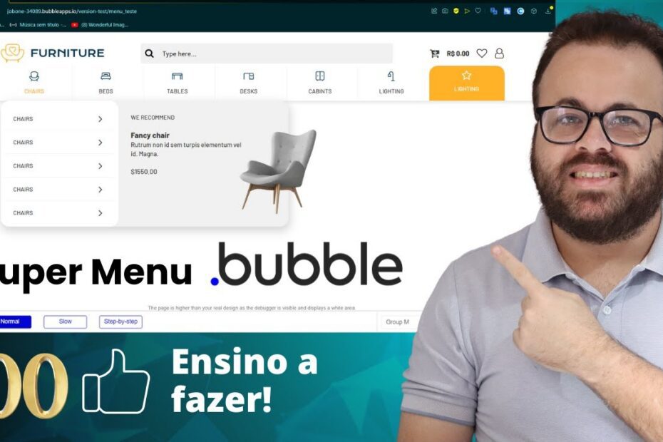 Aprenda a Criar um Super Menu no Bubble: Tutorial de UI Design Passo a Passo (100 Likes e Compartilhe!)