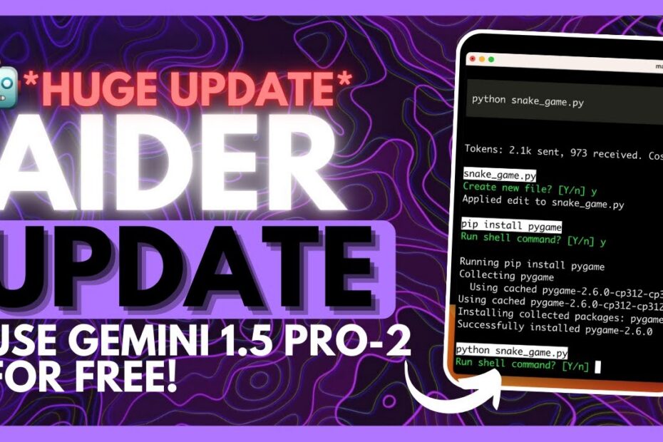 Atualização Aider + Gemini 1.5 Pro-2: O MELHOR Agente de Codificação com IA GRATUITO! (Novos LLMs e Comandos)