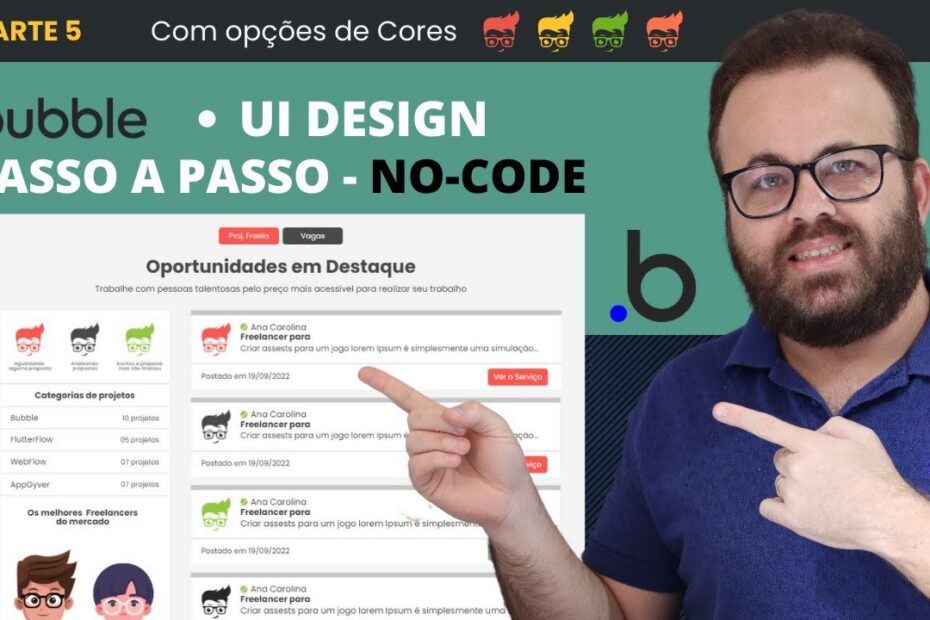 Bubble UI Design Sem Código: Crie um Site de Empregos e Projeto Freelance - Parte 5 Completa