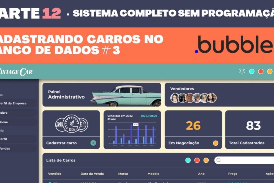 Bubble.io: Como Cadastrar Carros no Banco de Dados - Parte 12 do ERP Completo #NoCode