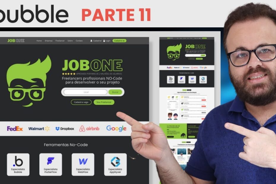 Como Criar Sites de Vagas de Empregos com Bubble: UI Design e Layout (Parte 11 - No-Code)