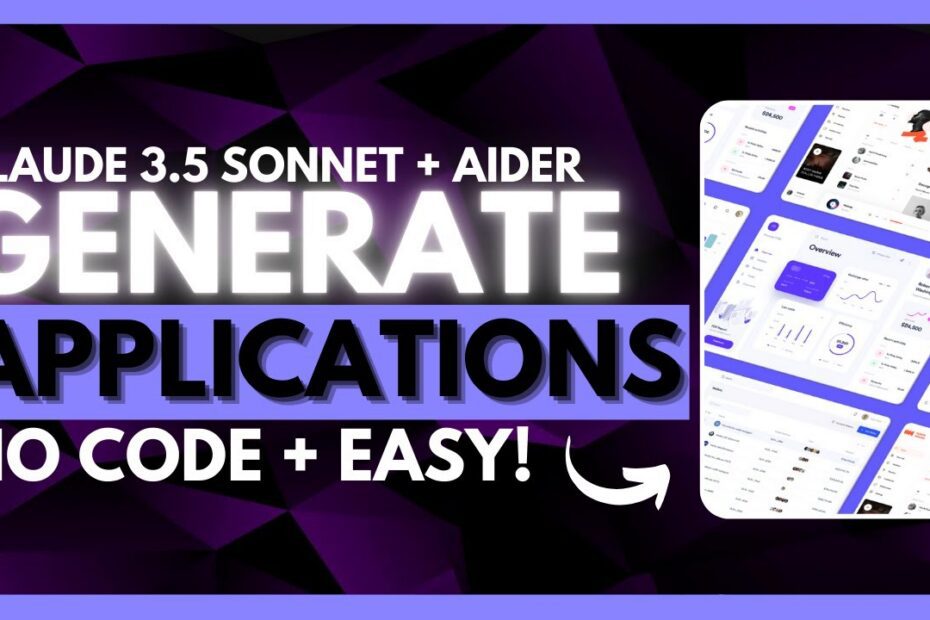 Como Criar um Aplicativo Full-Stack Sem Codificação com Aider e Claude 3.5