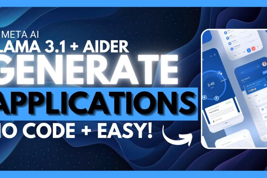 Como Criar um App Full-stack Sem Codificação Usando Aider e Llama 3.1