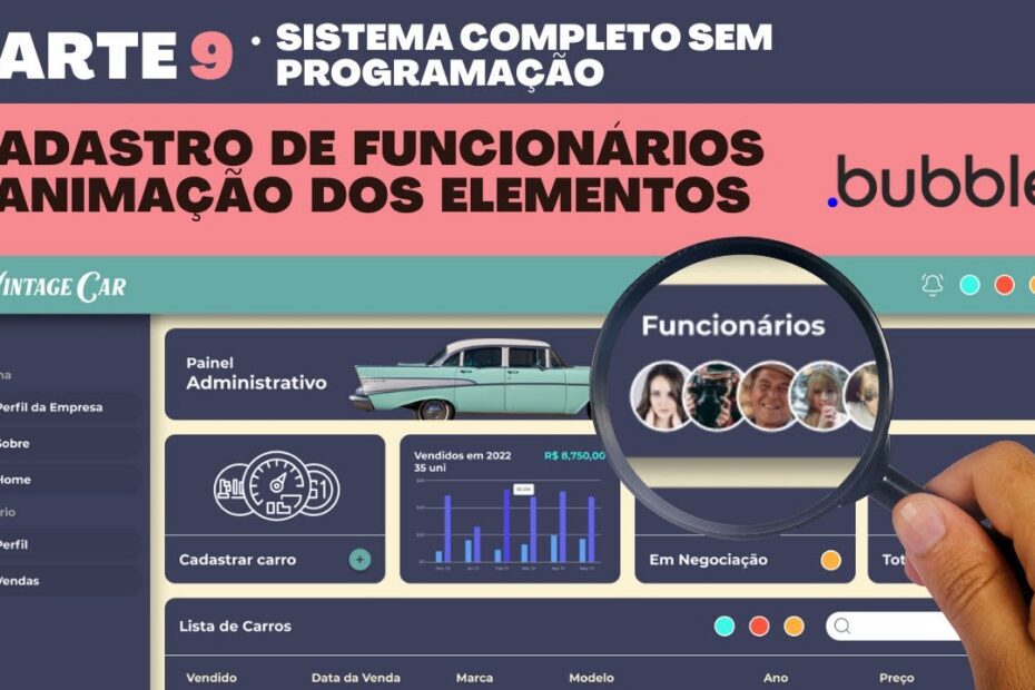 Como Criar um Formulário de Cadastro de Funcionários no Bubble.io - Sistema ERP Completo (Parte 9)