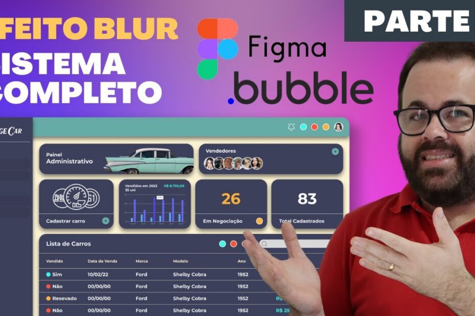 Como Criar um Sistema ERP Completo Usando Bubble e Figma: Parte 1 - Efeito Blur no Cadastro