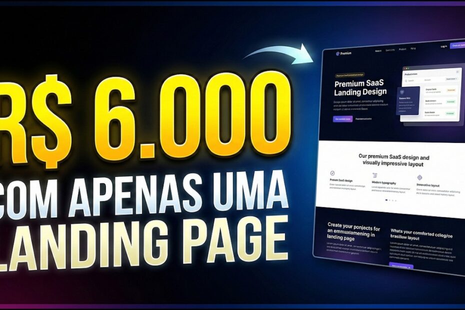 Como Criar uma Landing Page de R$6.000 em Apenas 30 Segundos Usando Inteligência Artificial