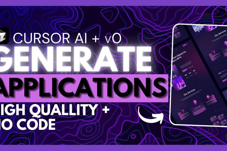 Desenvolva Aplicativos Full-Stack de Alta Qualidade Sem Escrever Código com Cursor + v0