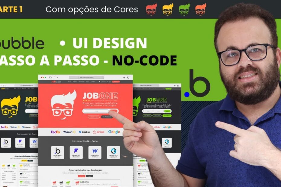 Guia Completo de UI Design no Bubble: Crie seu Site de Empregos e Plataforma Freelance sem Código (Parte 1)