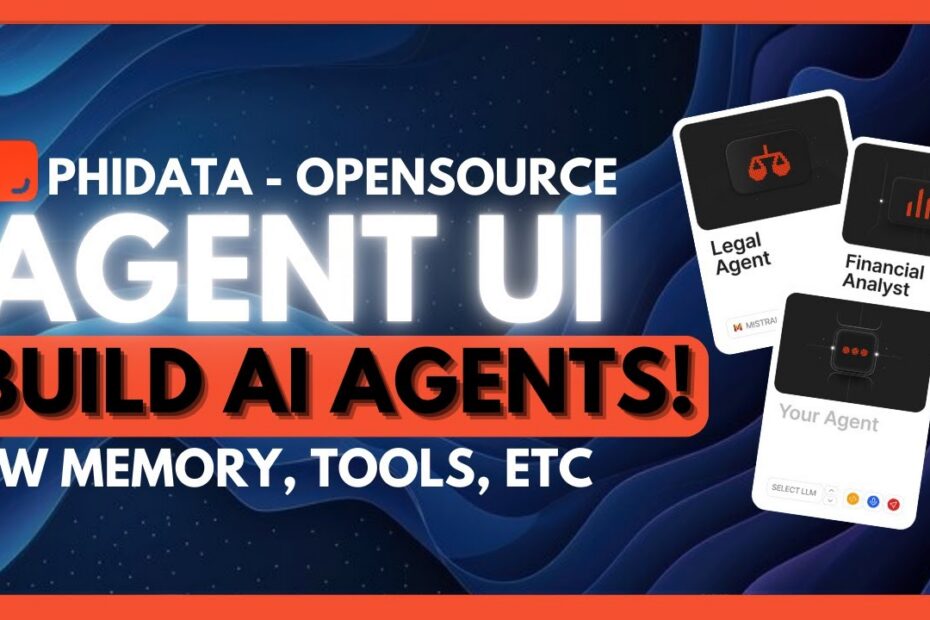 Phidata: Como Criar Agentes Inteligentes com Memória, Conhecimento e Ferramentas - UI de Agente Inovadora (Open Source)