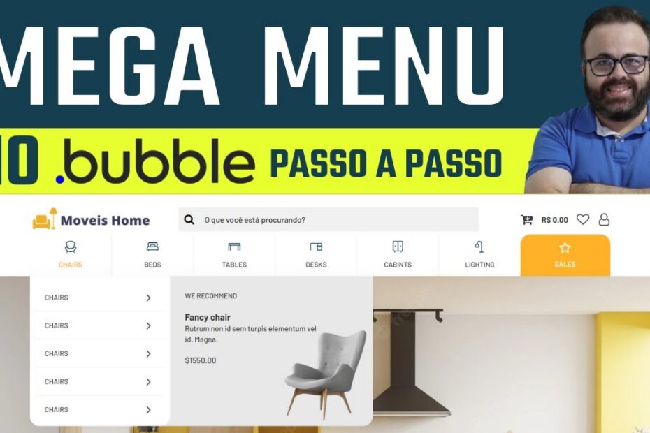 Tutorial Completo: Como Criar um Mega Menu Responsivo em Bubble - UI Design Sem Código
