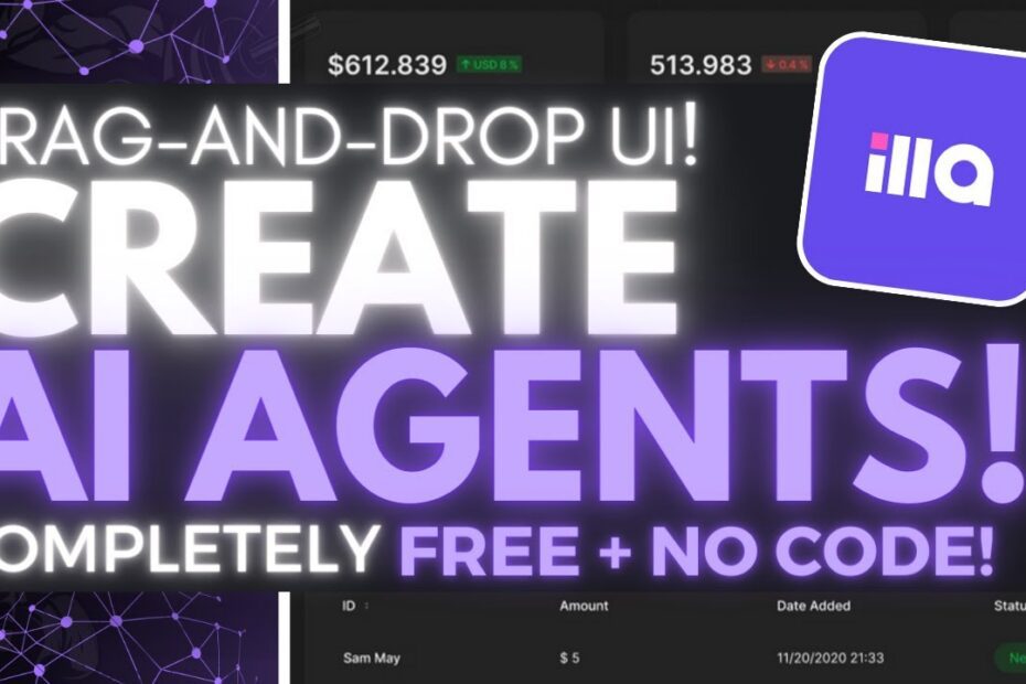 Crie Apps e Agentes de IA Grátis com IllaBuilder: Interface Intuitiva de Arrastar e Soltar