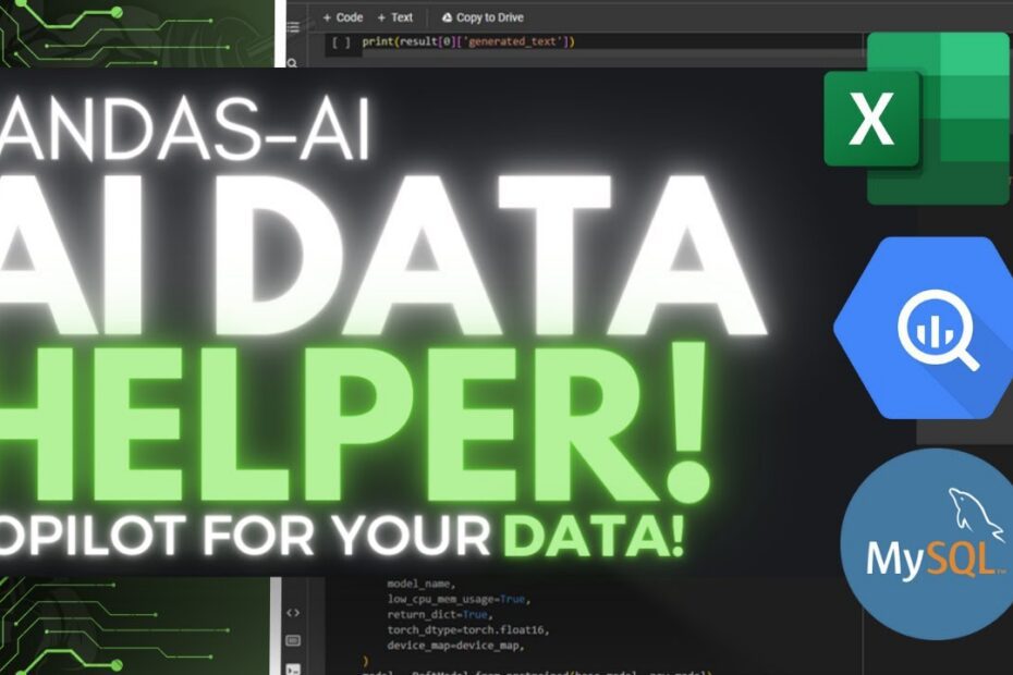 Descubra o PandasAI: Seu Copiloto de IA para Análise de Dados em Excel, MySQL, BigQuery e Mais - Ferramenta OpenSource