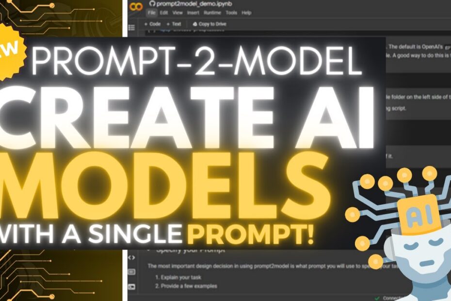 Crie Modelos Implantáveis com um Único Prompt: Aprenda com o Prompt2Model
