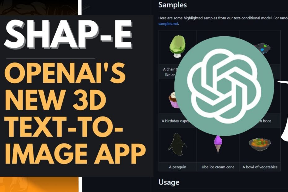 Shap·E: O Gerador Revolucionário de Ativos 3D pela OpenAI - Descubra Como Funciona!